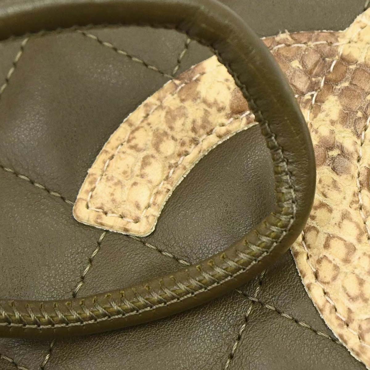 Chanel 2005-2006 * Khaki Calfskin Cambon Ligne Shoulder Bag