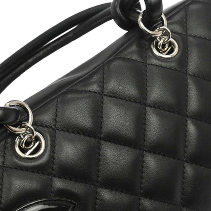 Chanel 2005-2006 Black Calfskin Cambon Ligne Handbag