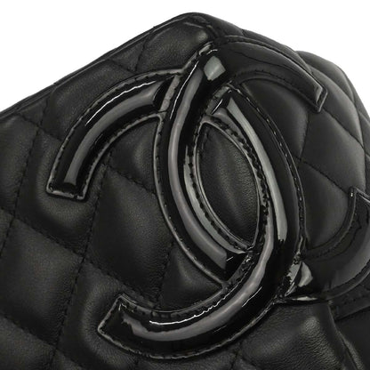 Chanel 2005-2006 Black Calfskin Cambon Ligne Handbag