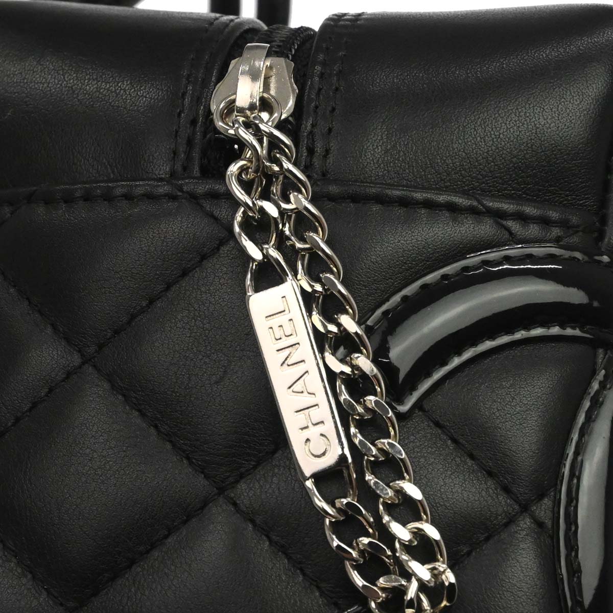 Chanel 2005-2006 Black Calfskin Cambon Ligne Handbag