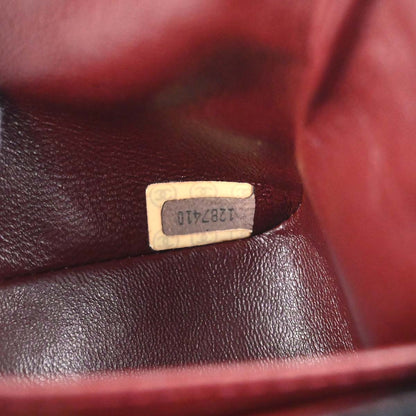 Chanel 1989-1991 Black Lambskin Turnlock Mini Full Flap Shoulder Bag