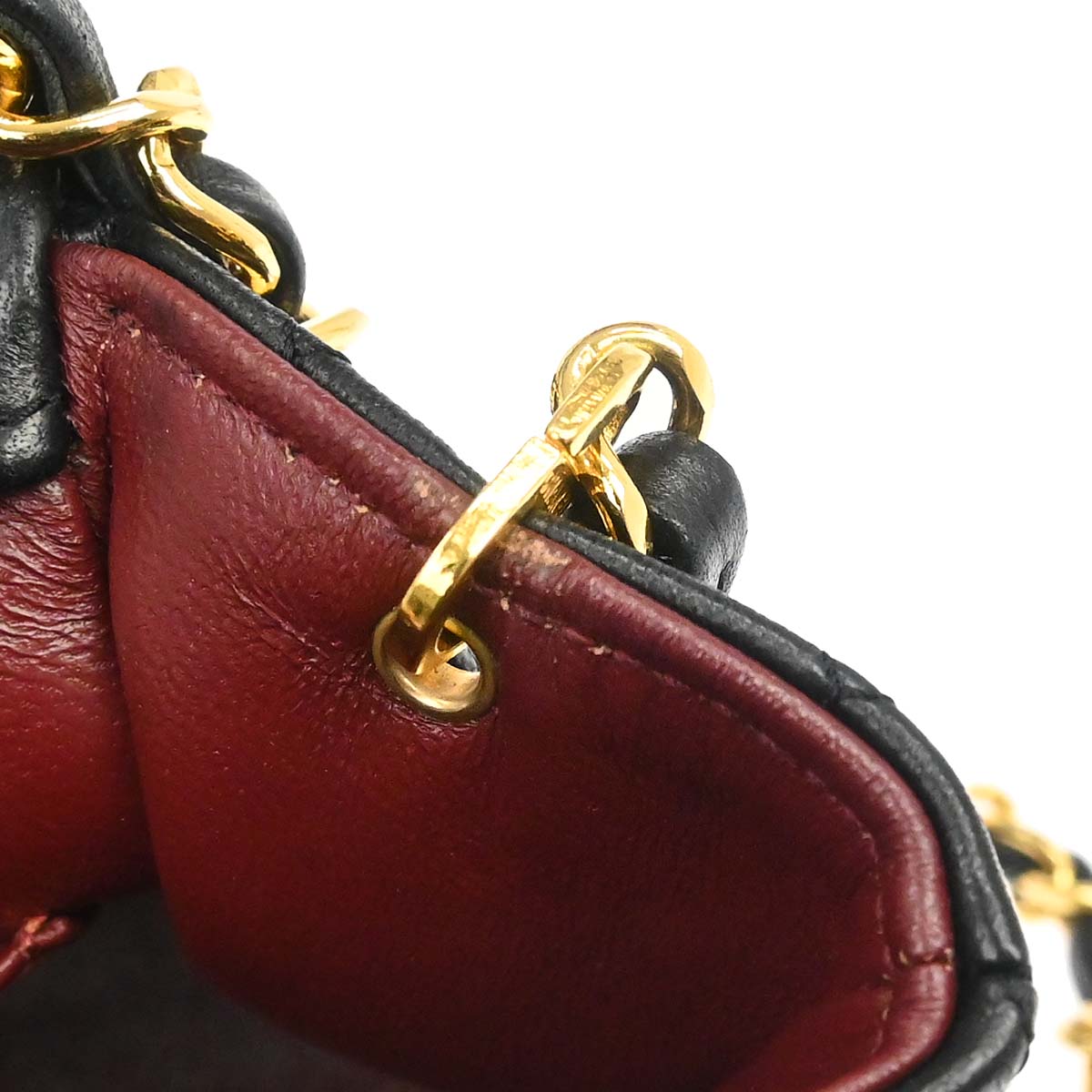 Chanel Black Lambskin Turnlock Small Full Flap Shoulder Bag