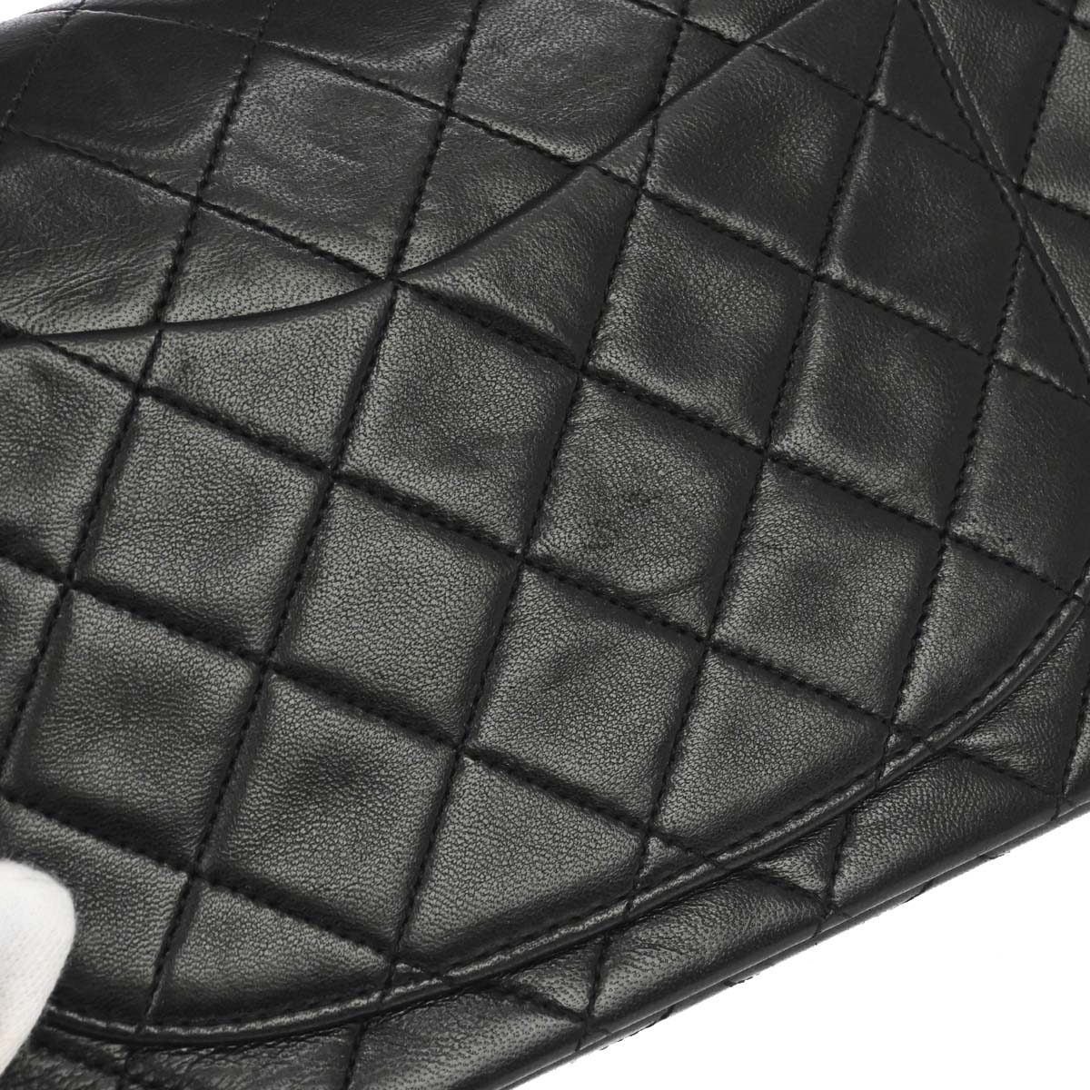 Chanel Black Lambskin Small Classic Double Flap Shoulder Bag