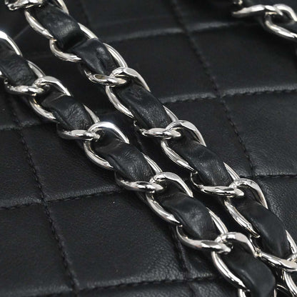Chanel Black Lambskin Medium Classic Double Flap Shoulder Bag