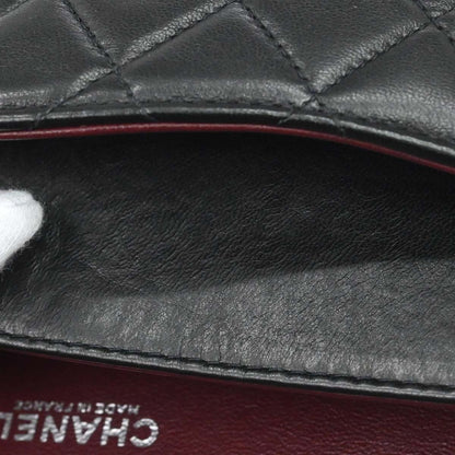 Chanel Black Lambskin Medium Classic Double Flap Shoulder Bag