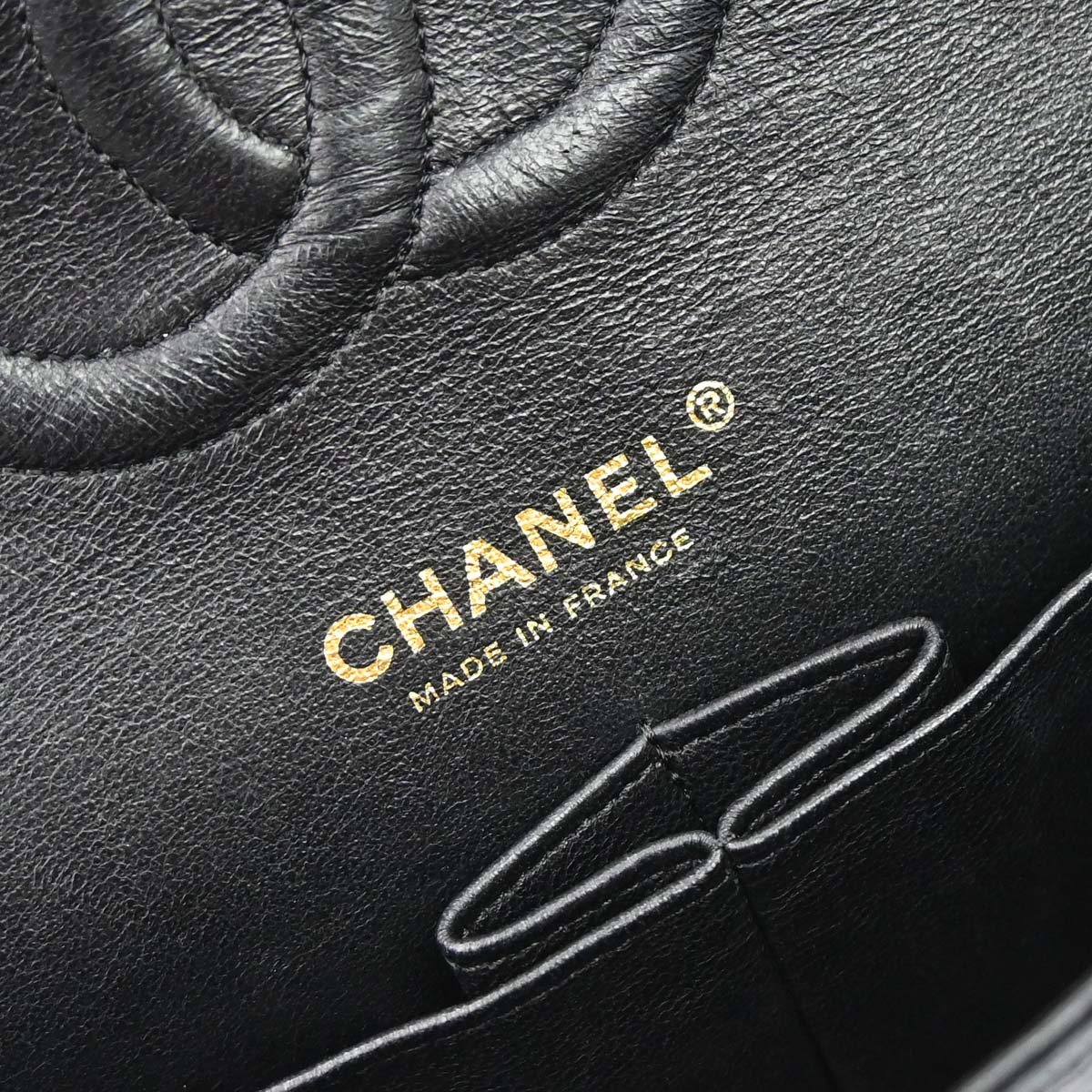 Chanel Black Caviar Skin Medium Classic Double Flap Shoulder Bag