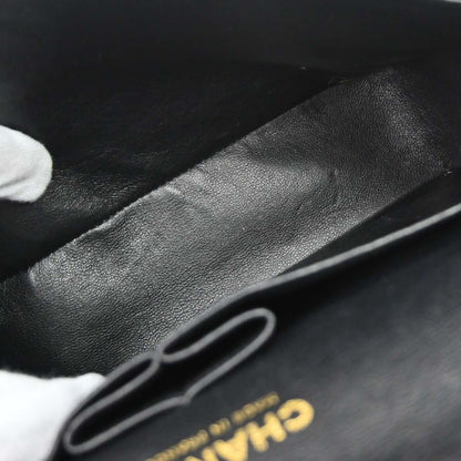 Chanel Black Caviar Skin Medium Classic Double Flap Shoulder Bag