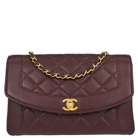 Chanel Bordeaux Caviar Skin Shoulder Bag