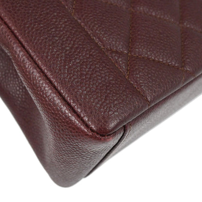 Chanel 1997-1999 Bordeaux Caviar Skin Shoulder Bag