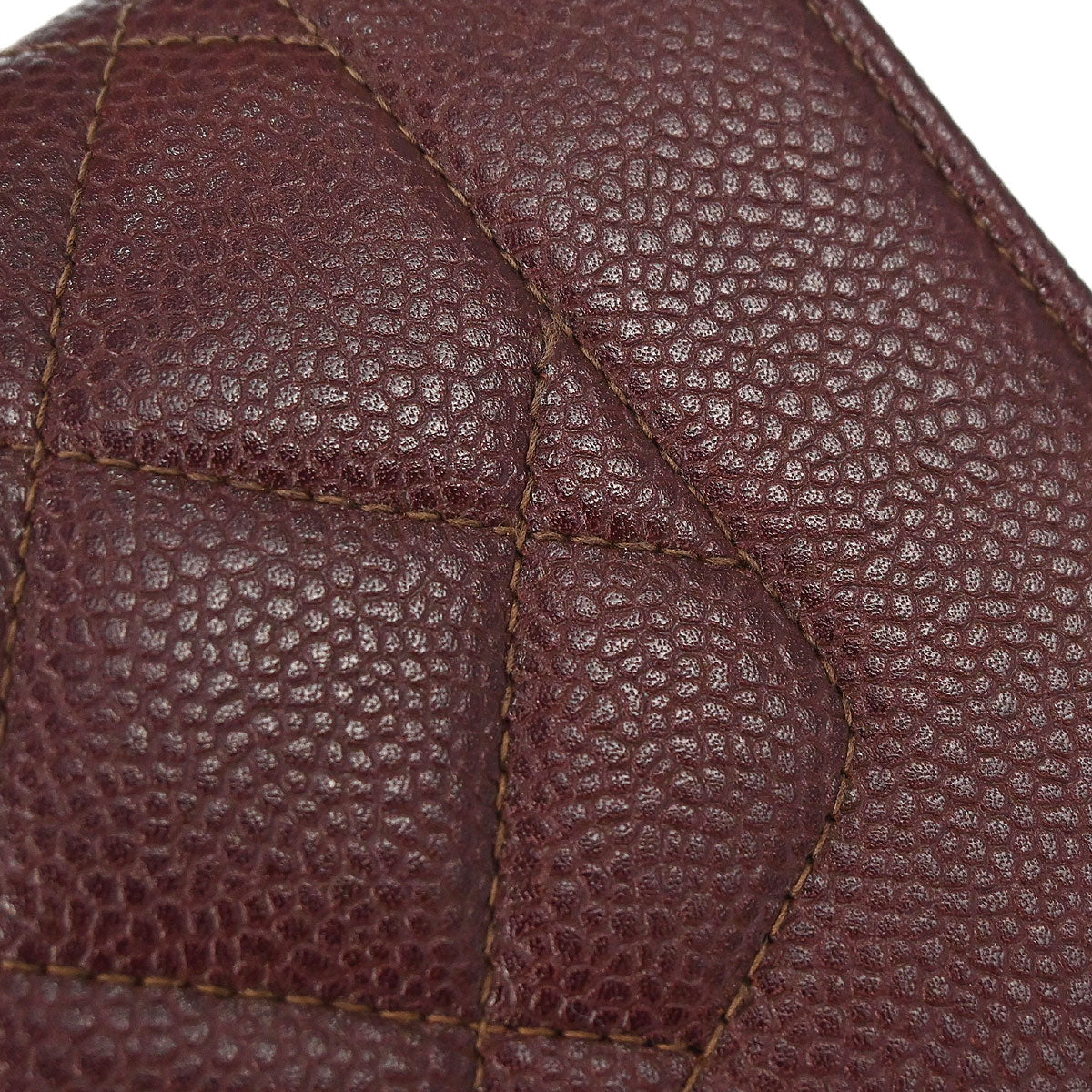 Chanel 1997-1999 Bordeaux Caviar Skin Shoulder Bag