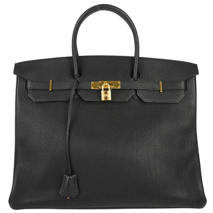 Hermes Black Togo Birkin 40 Handbag