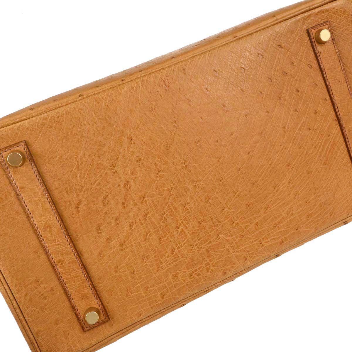 Hermes *Chestnut Ostrich Birkin 35 Handbag
