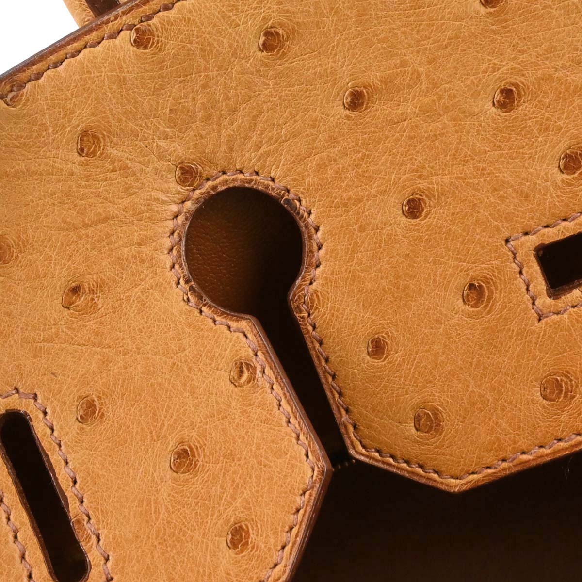 Hermes *Chestnut Ostrich Birkin 35 Handbag