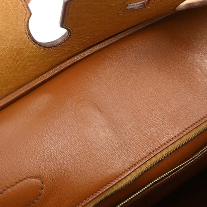 Hermes *Chestnut Ostrich Birkin 35 Handbag