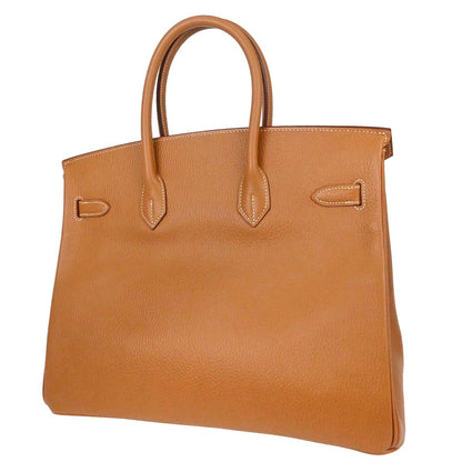 Hermes Natural Ardennes Birkin 35 Handbag