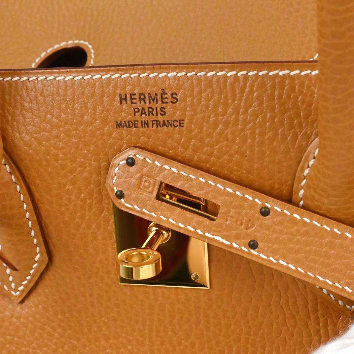 Hermes Natural Ardennes Birkin 35 Handbag