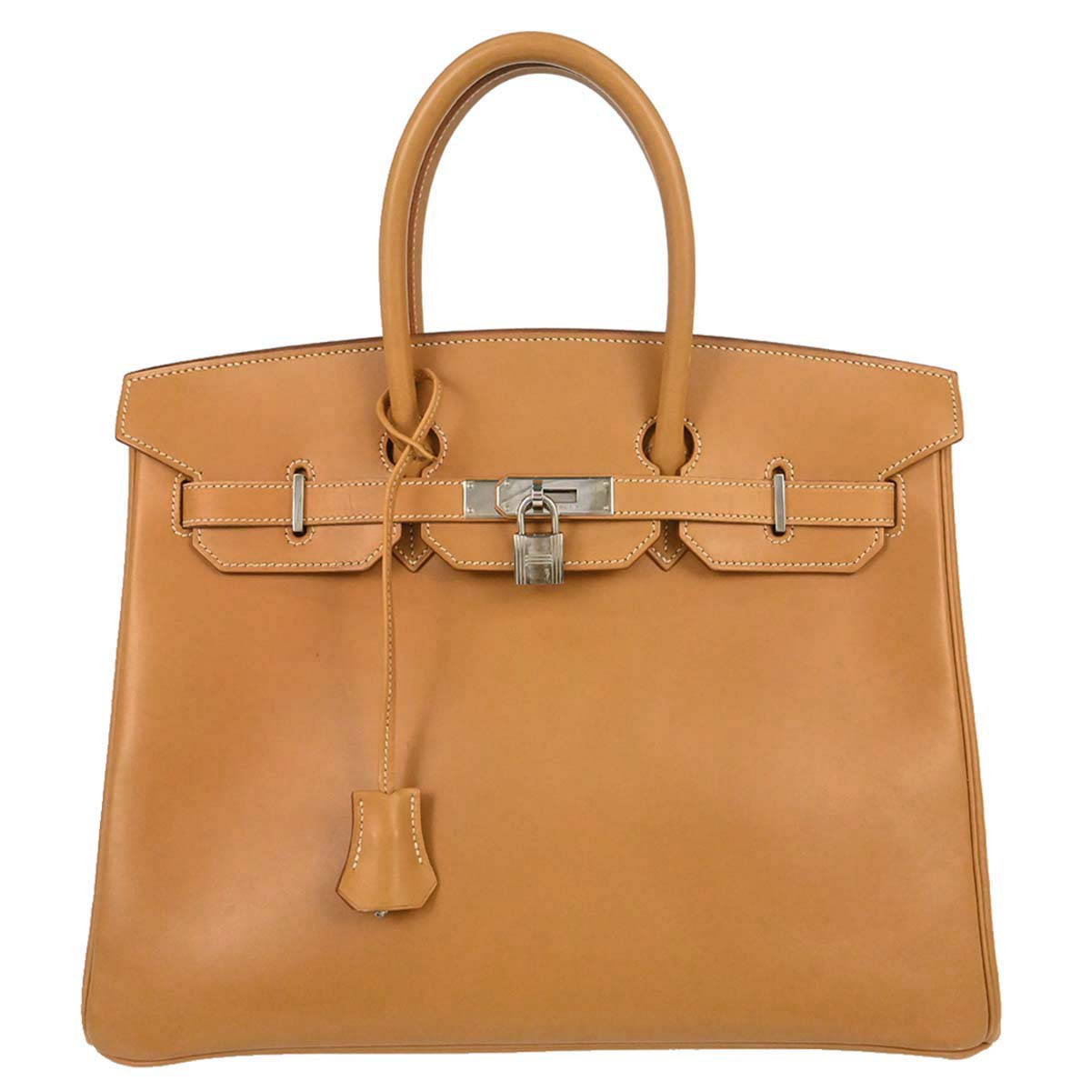 Hermes Natural Vache Birkin 35 Handbag