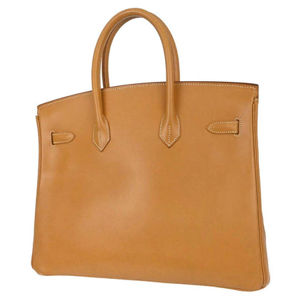Hermes Natural Vache Birkin 35 Handbag