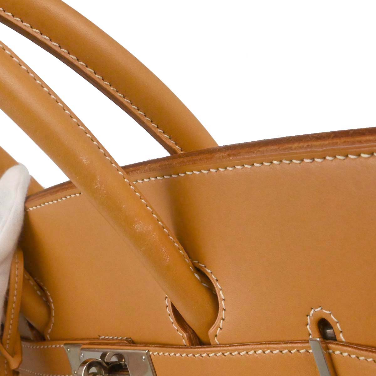 Hermes Natural Vache Birkin 35 Handbag