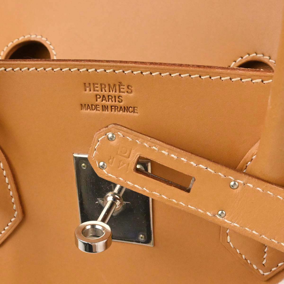 Hermes Natural Vache Birkin 35 Handbag