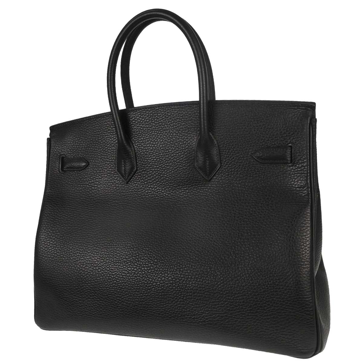 Hermes Black Ardennes Birkin 35 Handbag