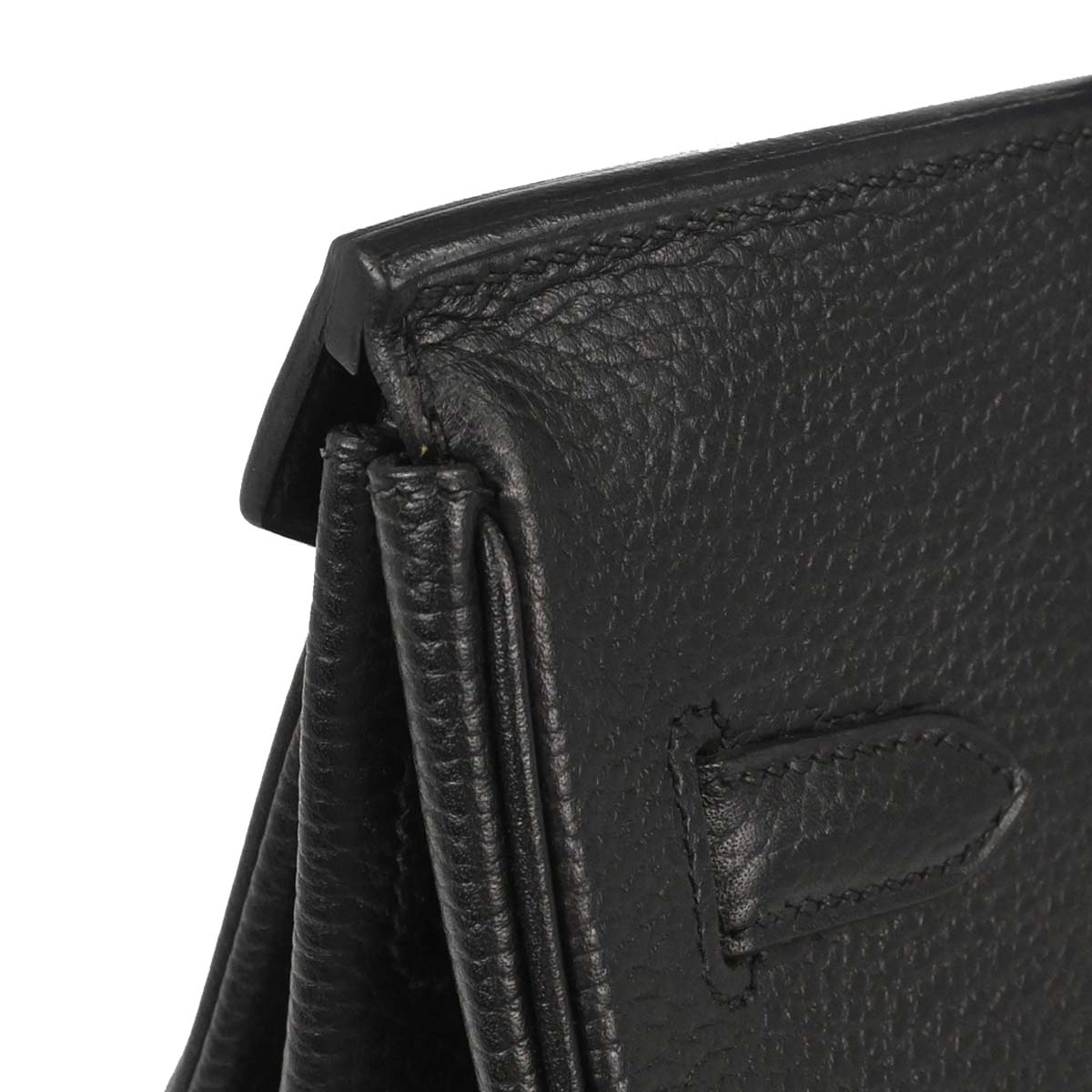 Hermes Black Ardennes Birkin 35 Handbag