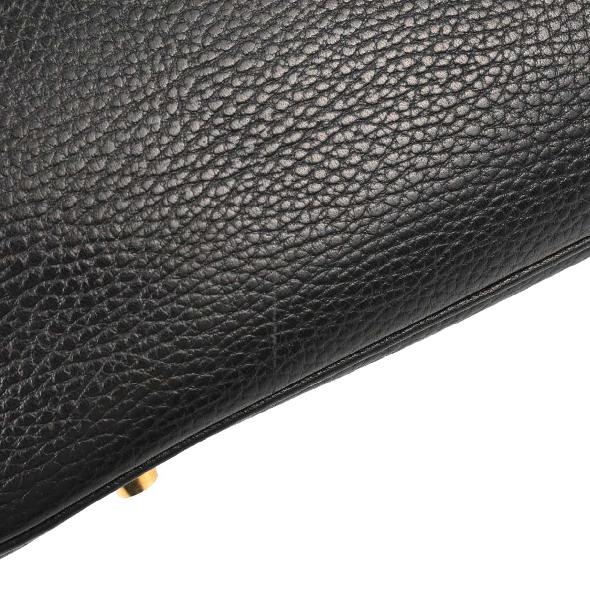 Hermes Black Ardennes Birkin 35 Handbag