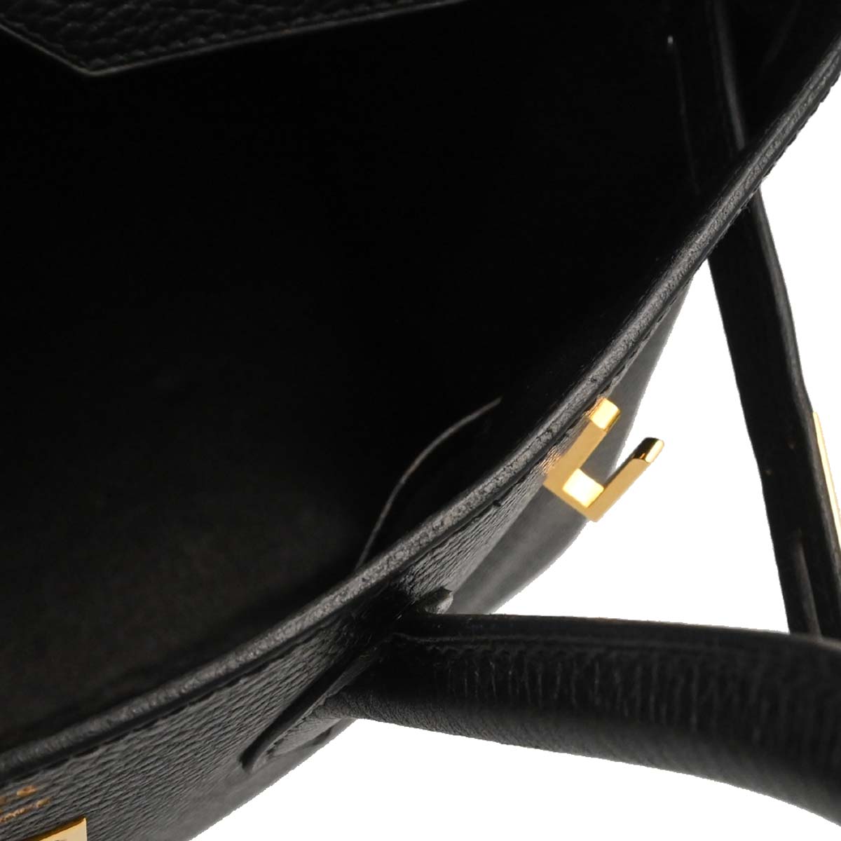 Hermes Black Ardennes Birkin 35 Handbag