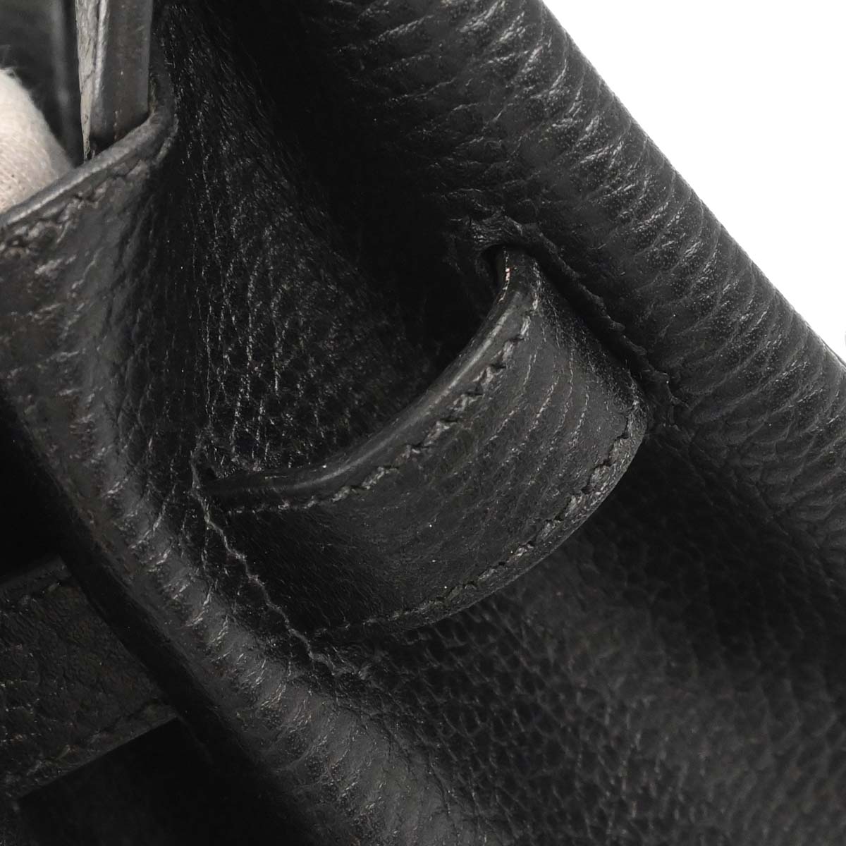 Hermes Black Ardennes Birkin 35 Handbag