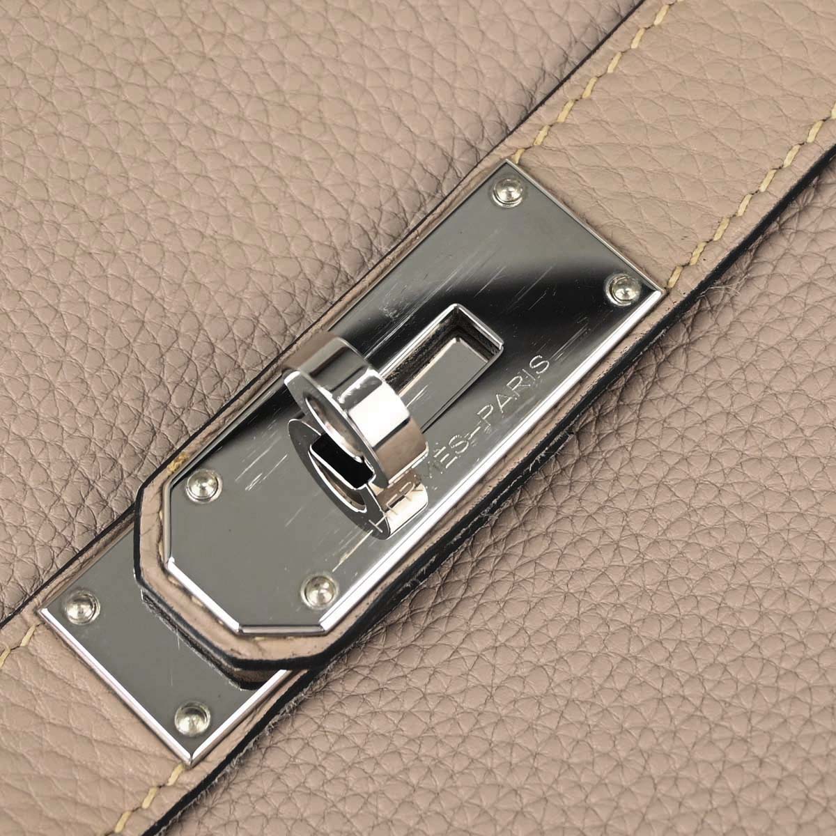 Hermes Gris Tourterelle Taurillon Clemence Jypsiere 31 Bag