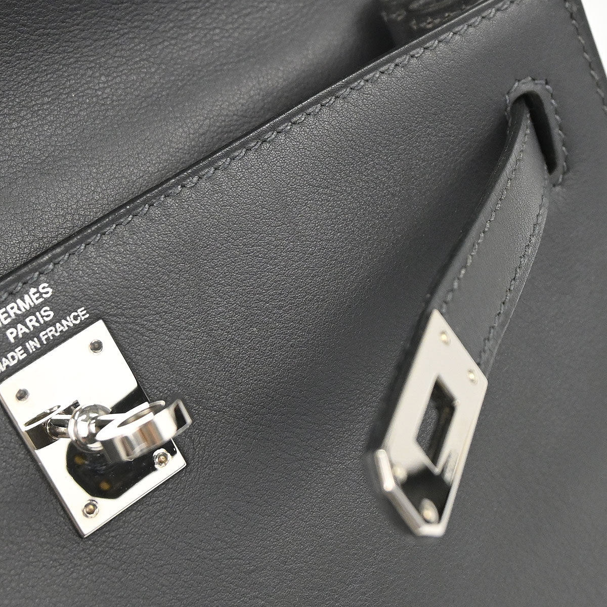 Hermes Ardoise Evercalf Kelly Danse Shoulder Bag