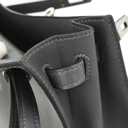 Hermes Ardoise Evercalf Kelly Danse Shoulder Bag