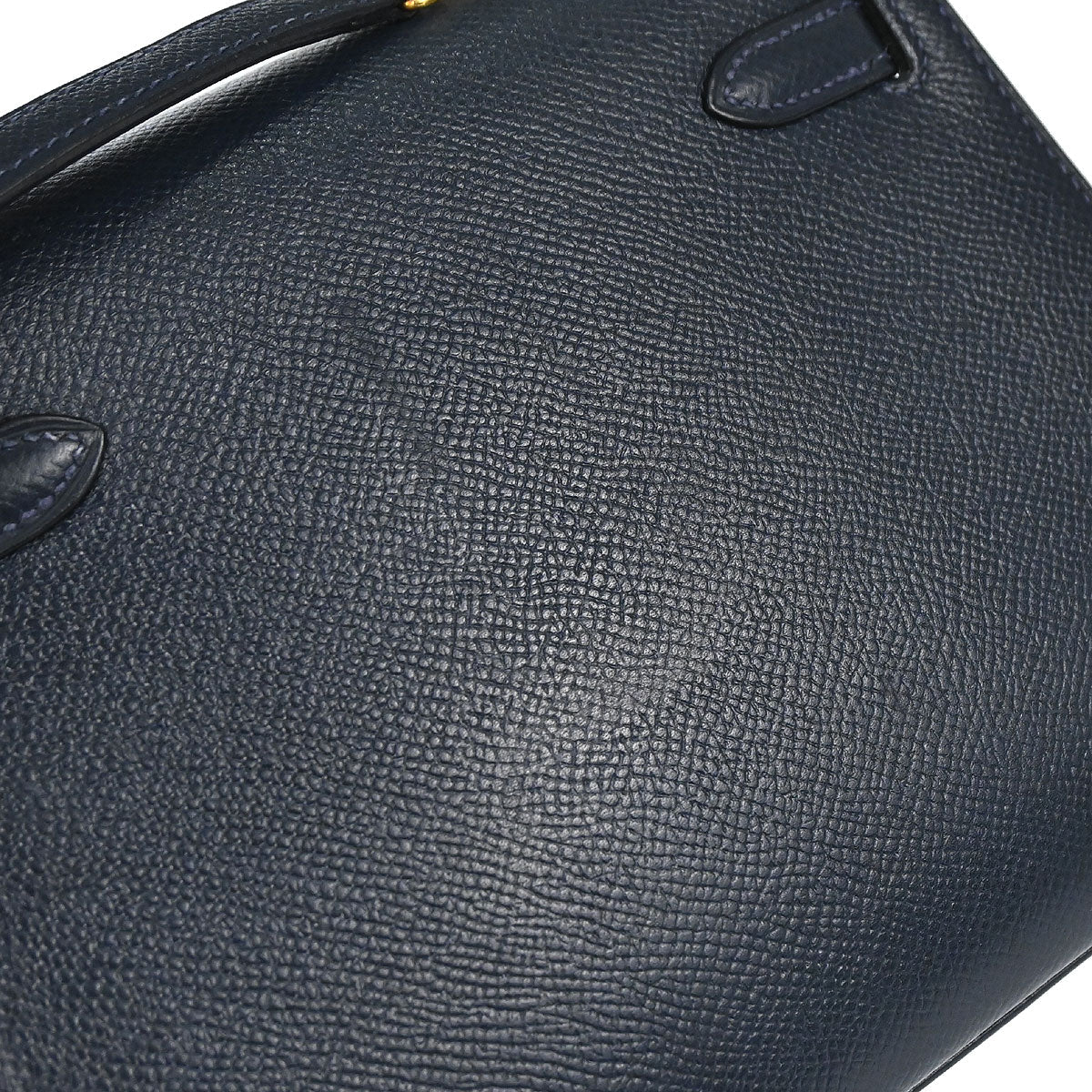 Hermes Navy Courchevel Mini Kelly 20 Sellier 2way Shoulder Handbag
