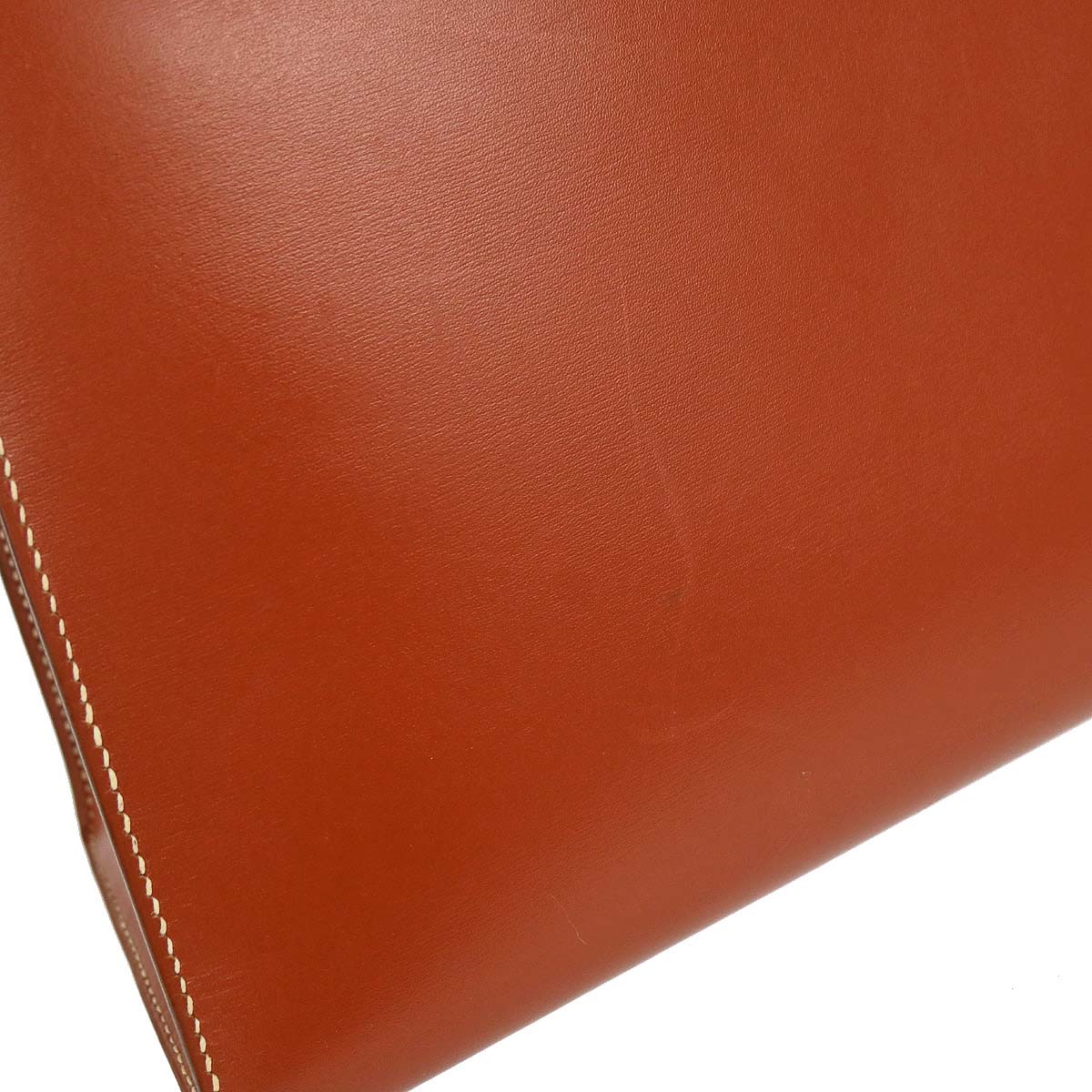 Hermes Brick Box Calf Kelly 32 Sellier 2way Shoulder Handbag