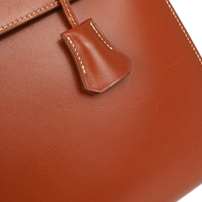 Hermes Brick Box Calf Kelly 32 Sellier 2way Shoulder Handbag