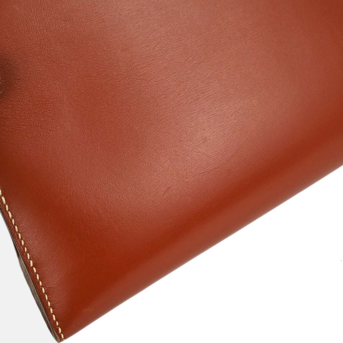 Hermes Brick Box Calf Kelly 32 Sellier 2way Shoulder Handbag