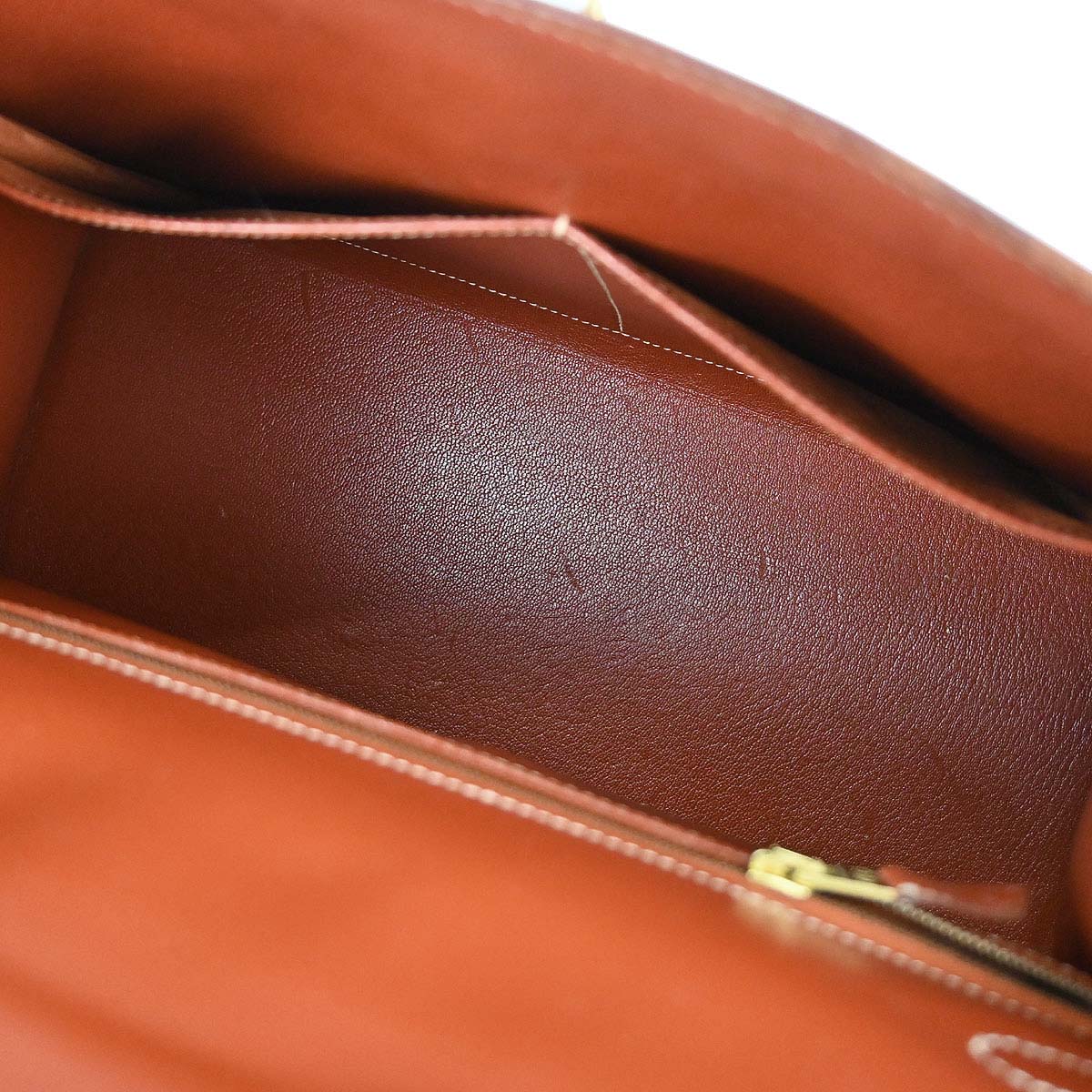 Hermes Brick Box Calf Kelly 32 Sellier 2way Shoulder Handbag