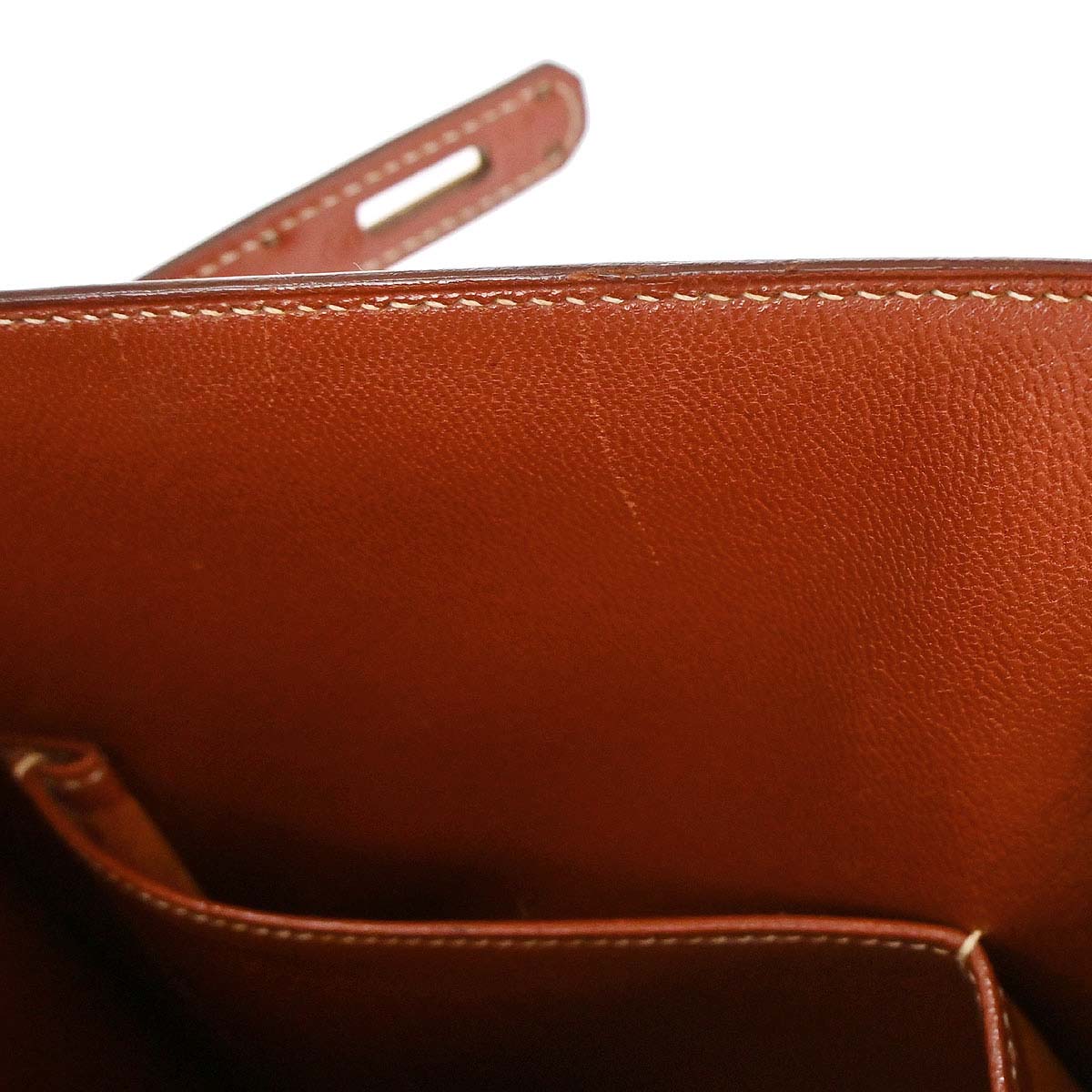 Hermes Brick Box Calf Kelly 32 Sellier 2way Shoulder Handbag