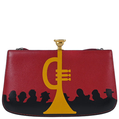 Hermes Red Courchevel Sac a Malice Shoulder bag