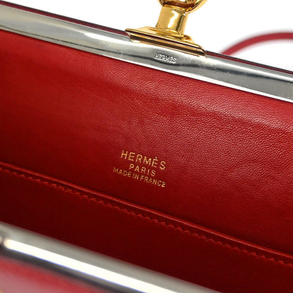 Hermes Red Courchevel Sac a Malice Shoulder bag