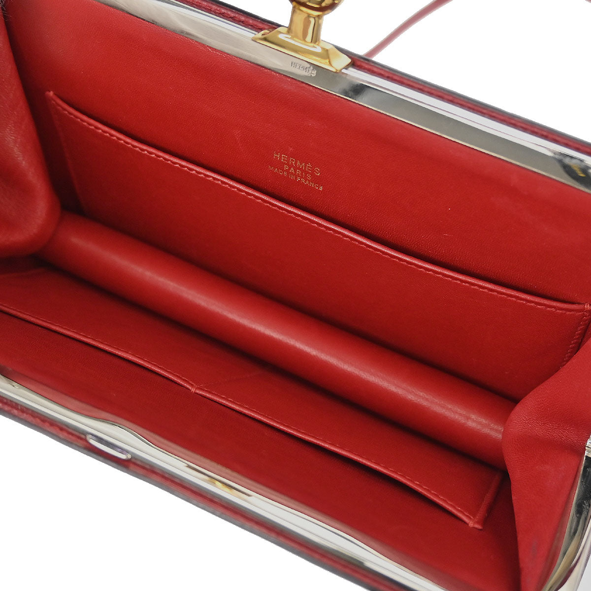 Hermes Red Courchevel Sac a Malice Shoulder bag