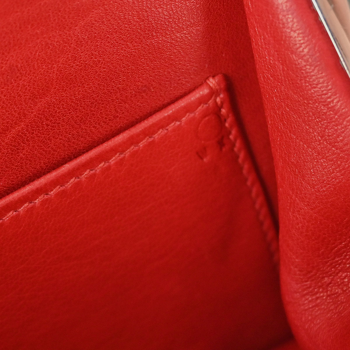 Hermes Red Courchevel Sac a Malice Shoulder bag