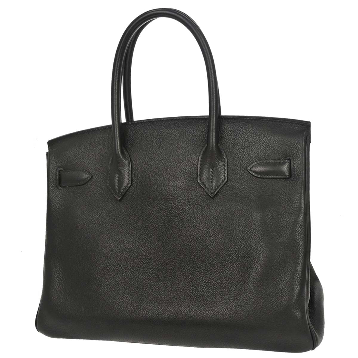 Hermes 2008 Black Taurillon Clemence Birkin 30 Handbag
