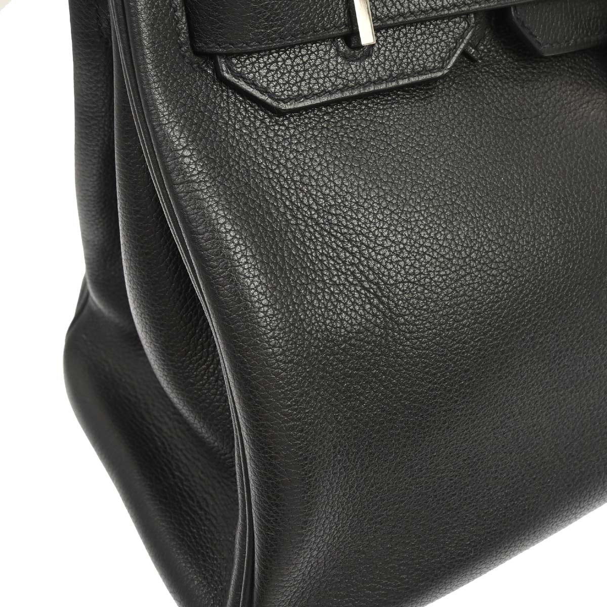 Hermes 2008 Black Taurillon Clemence Birkin 30 Handbag