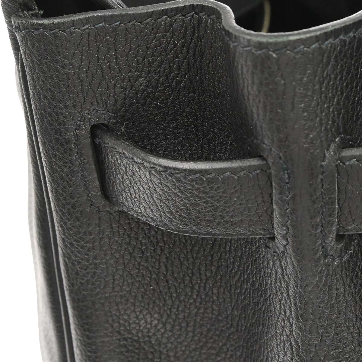 Hermes 2008 Black Taurillon Clemence Birkin 30 Handbag