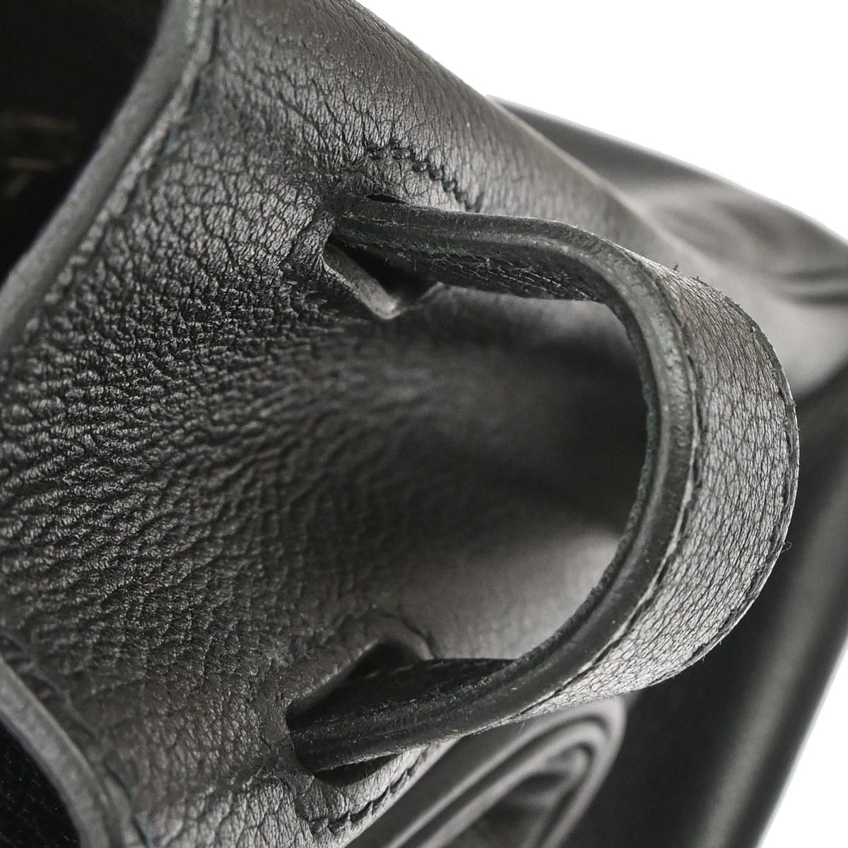 Hermes 2008 Black Taurillon Clemence Birkin 30 Handbag