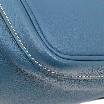 Hermes Blue Jean Negonda Garden Party 36 PM Tote Handbag