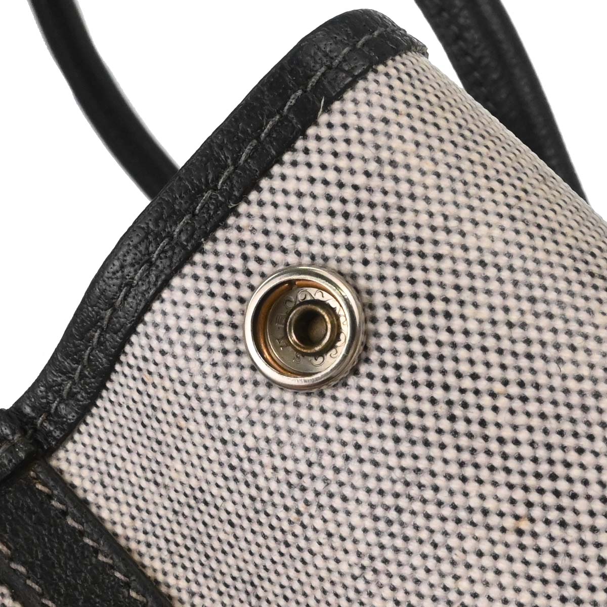 Hermes Black Toile H Buffle Garden Party 36 PM Tote Handbag