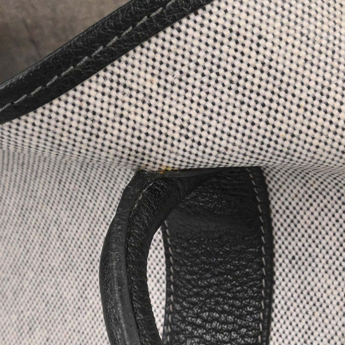 Hermes Black Toile H Buffle Garden Party 36 PM Tote Handbag
