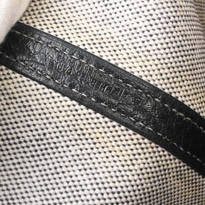 Hermes Black Toile H Buffle Garden Party 36 PM Tote Handbag